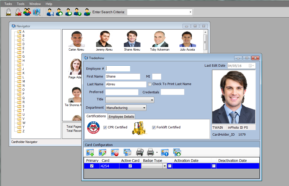 free photo id card software